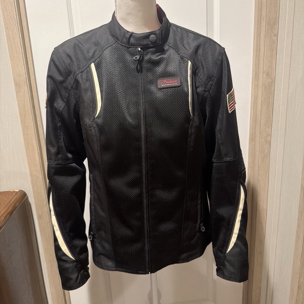 Indian Springfield‎ 2 Women's Mesh Motorcycle Jacket With Liner Size M NWT